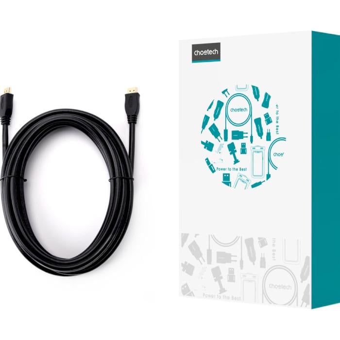 Кабель Choetech HDMI M-M 5 м V2.1 8K 60Hz 4K 120Hz Black (XHH-TP21-BK) - фото 2