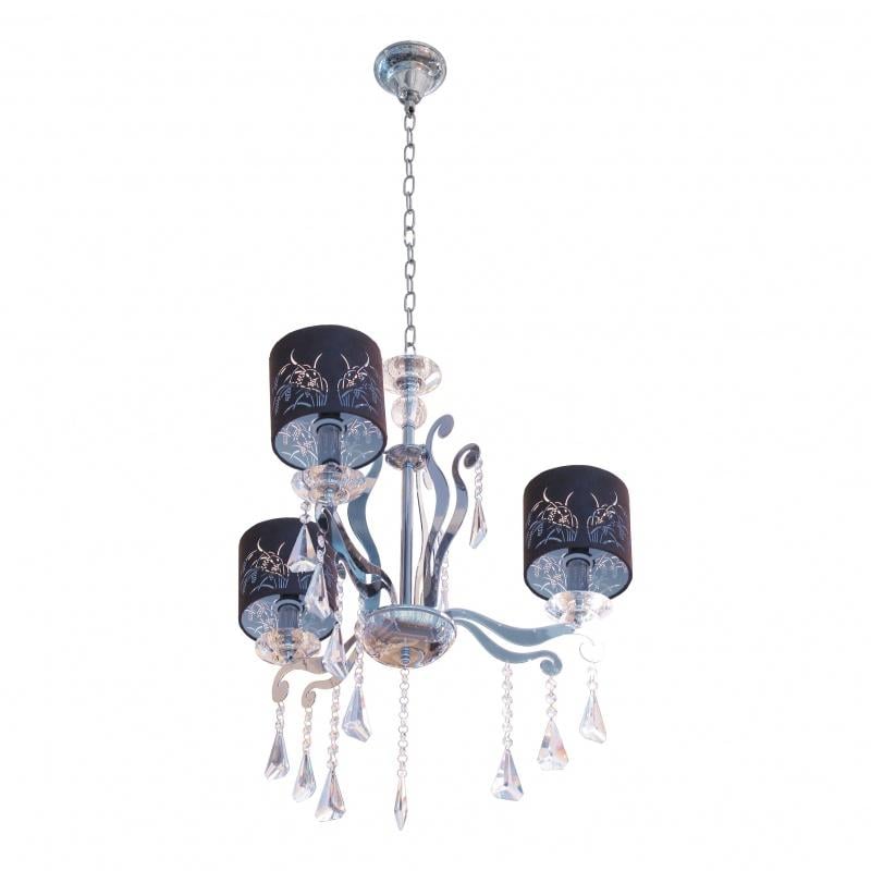 Люстра подвесная классическая Brille BCL-308S/3 с абажуром