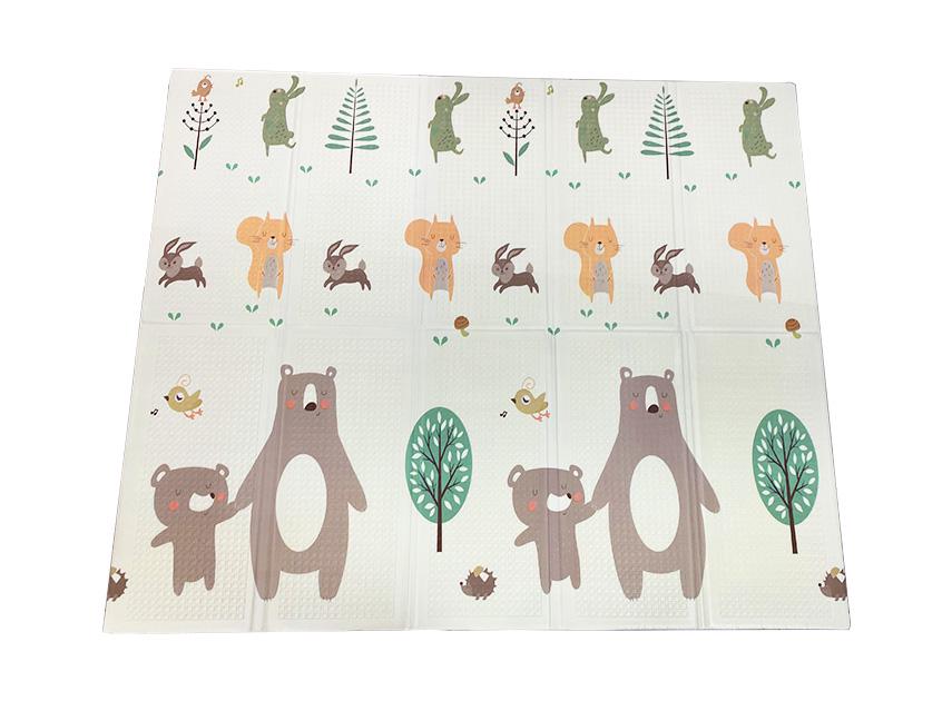 Развивающий коврик детский двухсторонний Лесные животные Н02/Дороги Н26 с сумкой 180х150х1 см (2633749155) - фото 5