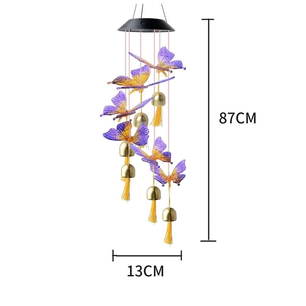ᐉ Фонарь Бабочки на солнечной батарее с колокольчиками • Купить в Киеве,  Украине • Лучшая цена в Эпицентр