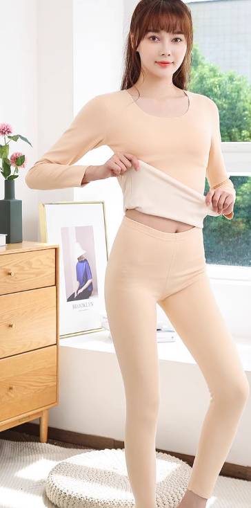 Термобелье женское флисовое бесшовное р. 44 Телесный (K4-191-1377-БЕЖ-44)