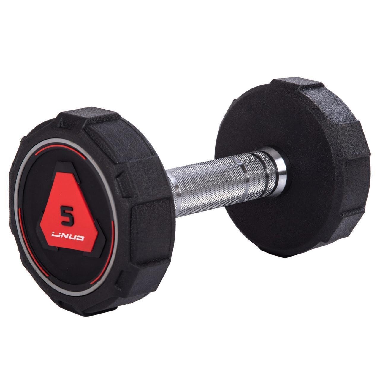 Гантель цільна LI NUO TA-3618-5 з поліуретановим покриттям 5 кг (2532854858) - фото 1 Гантель цільна LI NUO TA-3618-5 з поліуретановим покриттям 5 кг (2532854858) - фото 1