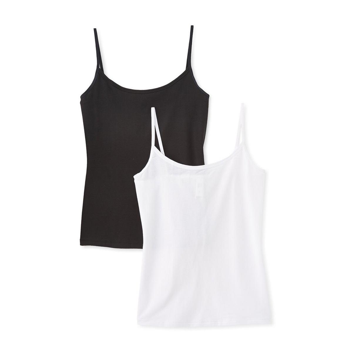 Майка женская DIM Les Pocket EcoDim L 2 шт. White/Black
