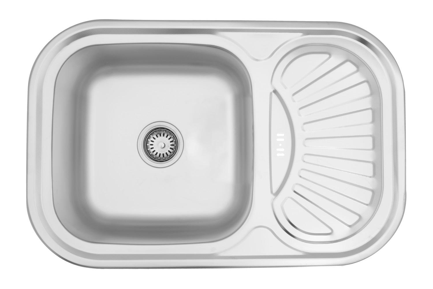 Мийка кухонна Kroner CV022781 прямокутна з нержавіючої сталі 750x490 мм (135919)