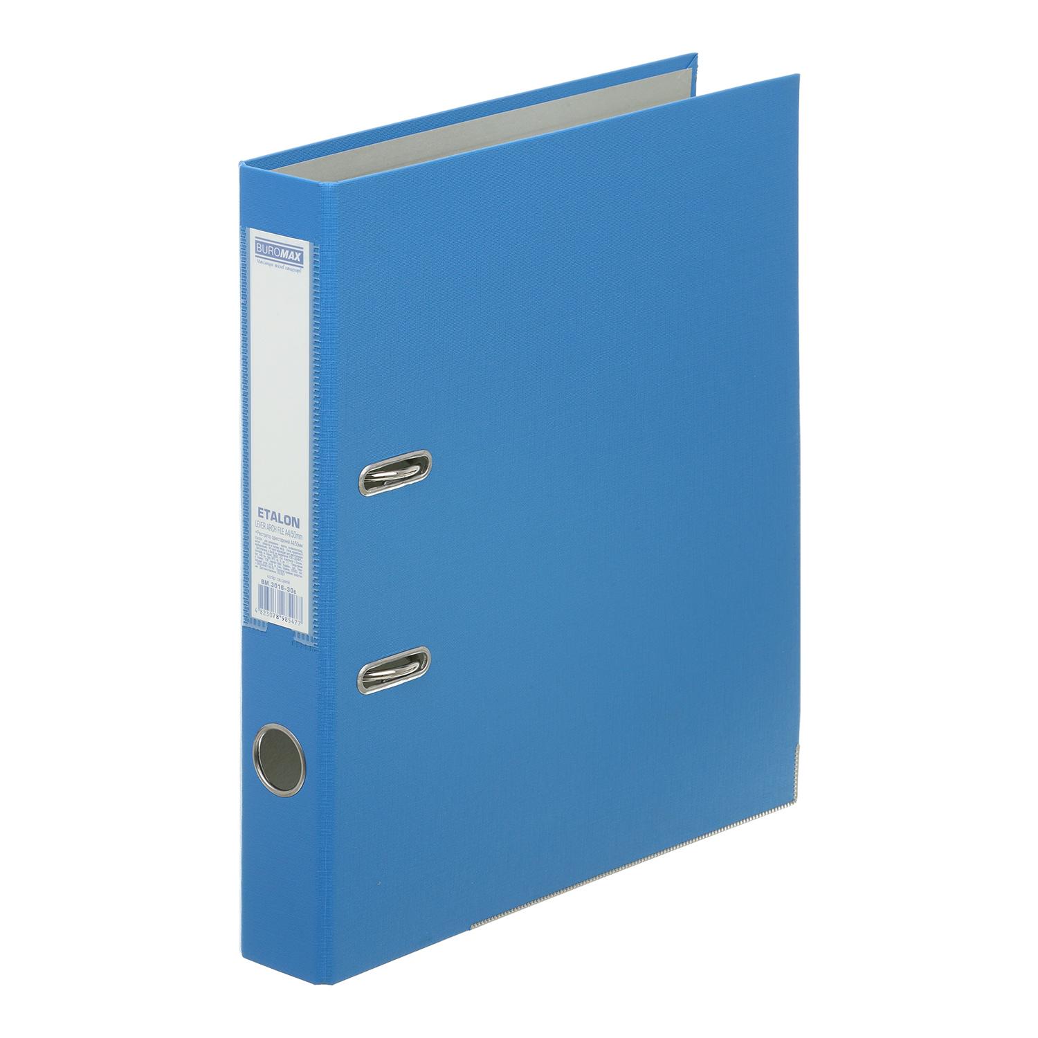 Регистратор односторонний Buromax Etalon А4 50 мм сборный Светло-синий (BM.3016-30c)
