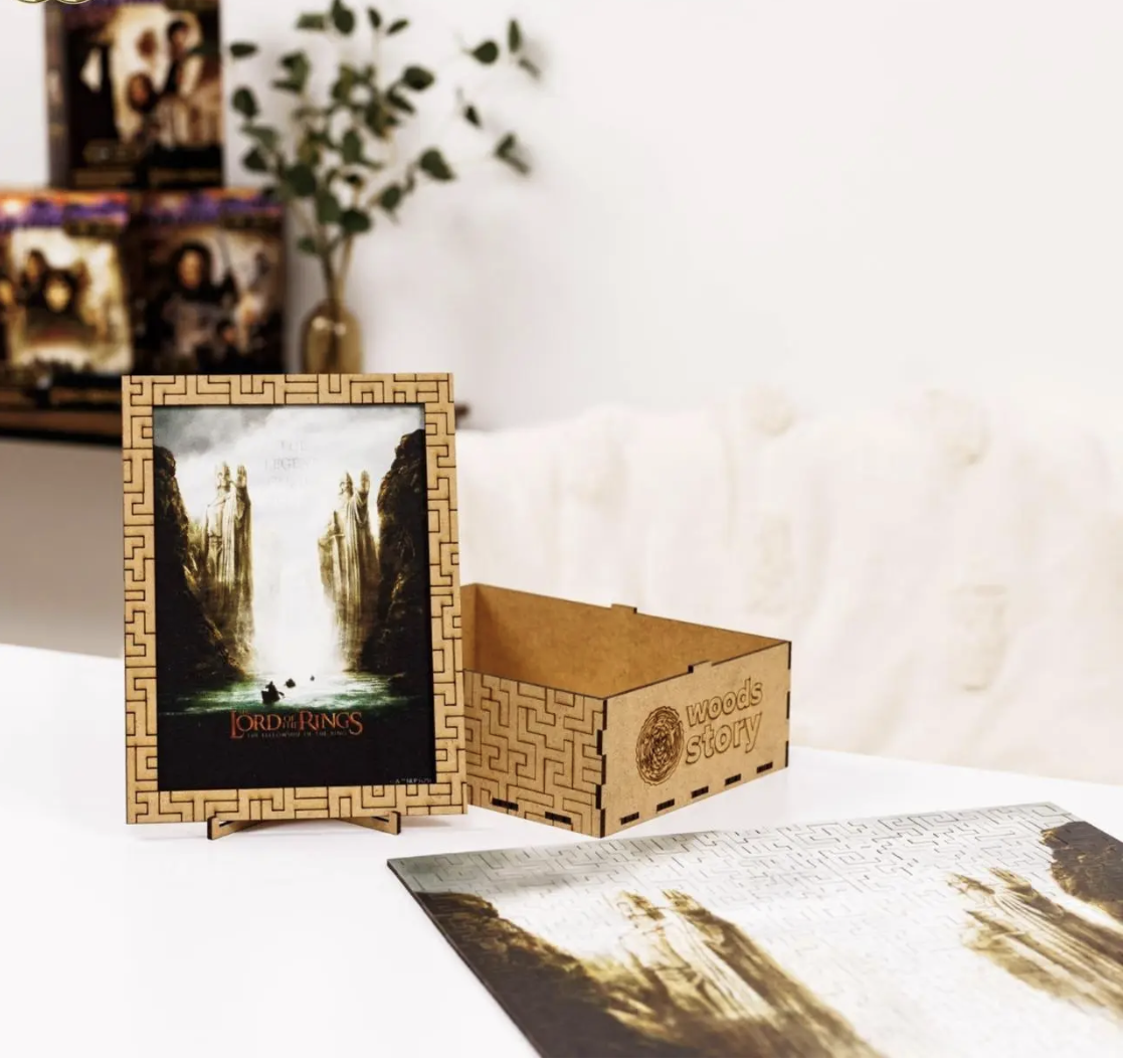 Пазл фігурний дерев'яний Woods Story Володар Перстнів Lord Of The Rings Легенда Оживає