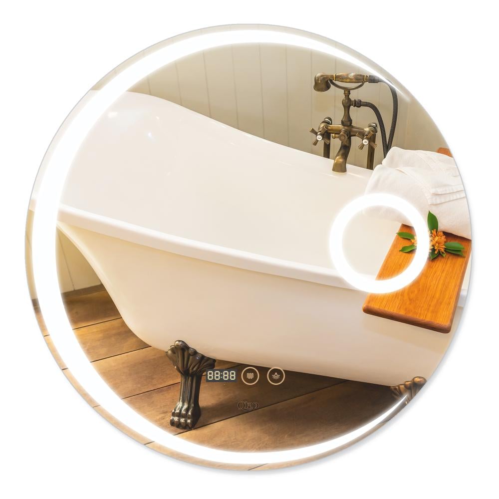 Зеркало Qtap Mideya 600х600 DC-F804 с LED-подсветкой и антизапотеванием (QT2078F804W)