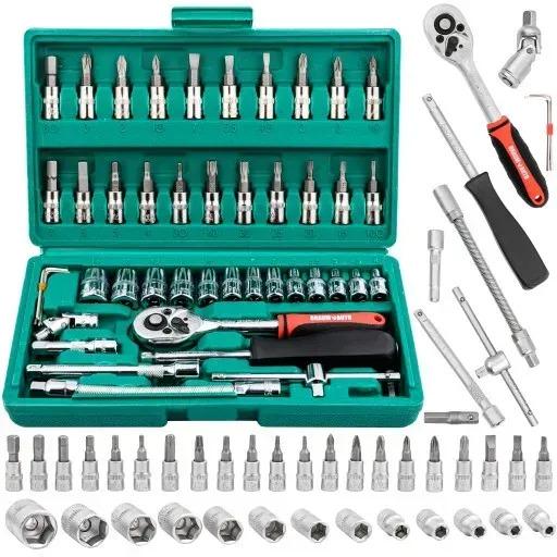 Набір торцевих ключів/головок/біт 46 ел. (28546455) Набір торцевих ключів/головок/біт 46 ел. (28546455)