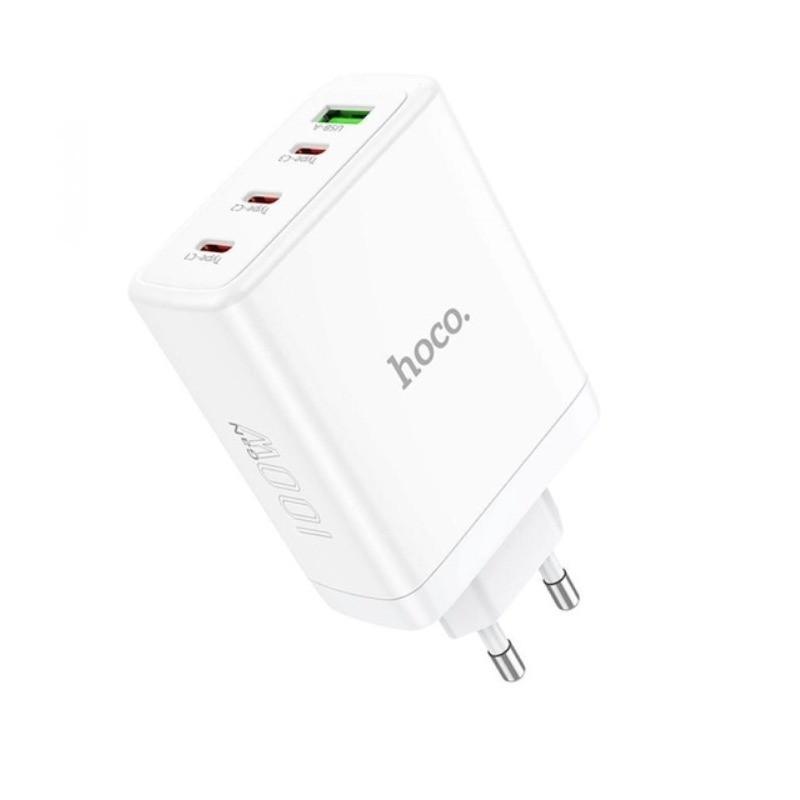 Зарядное устройство для телефонов USB Hoco N31 Leader PD100W White (020446) Зарядное устройство для телефонов USB Hoco N31 Leader PD100W White (020446)