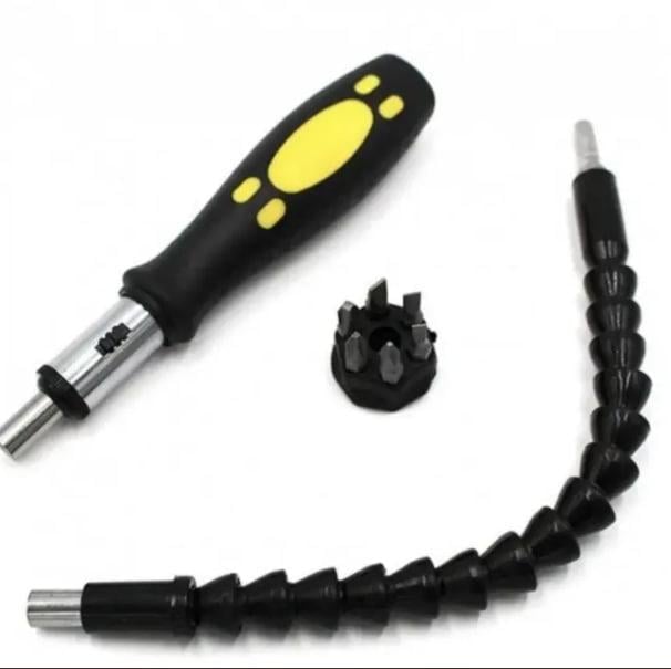 Викрутка-біта гнучка SNAKE BIT DL-196 магнітна з 6 насадками (28004507)