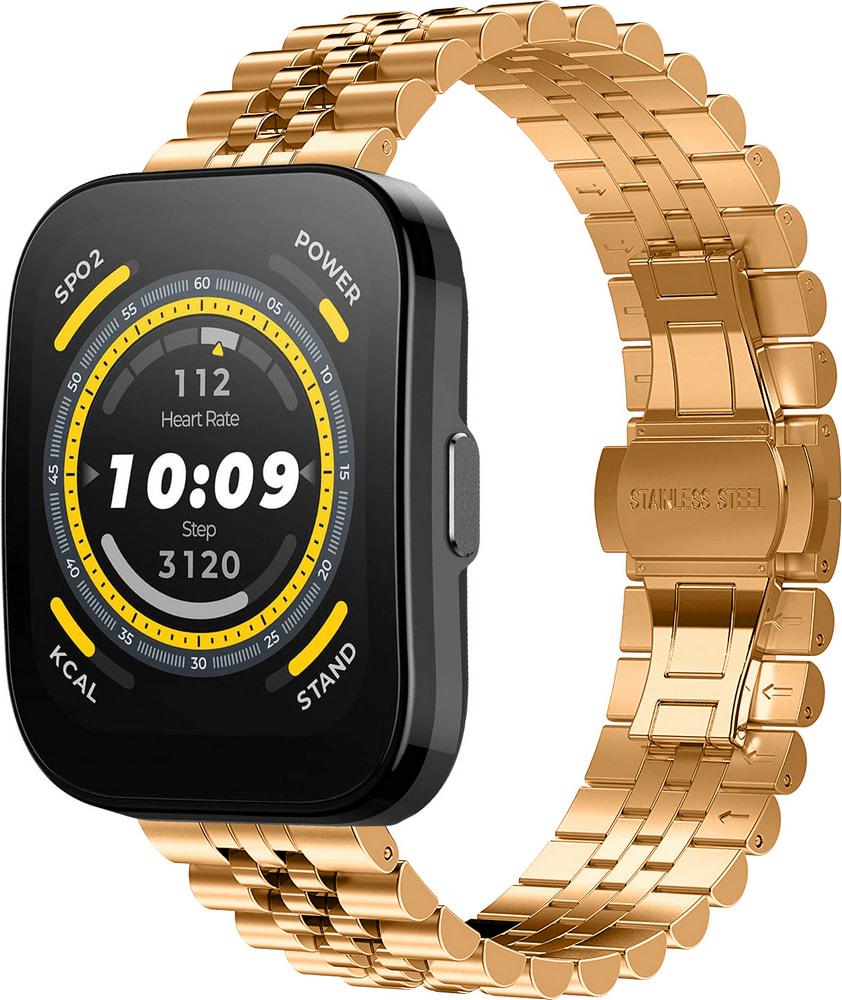 Браслет металевий Stech для Amazfit Bip 5 Rose Gold (34344-27)