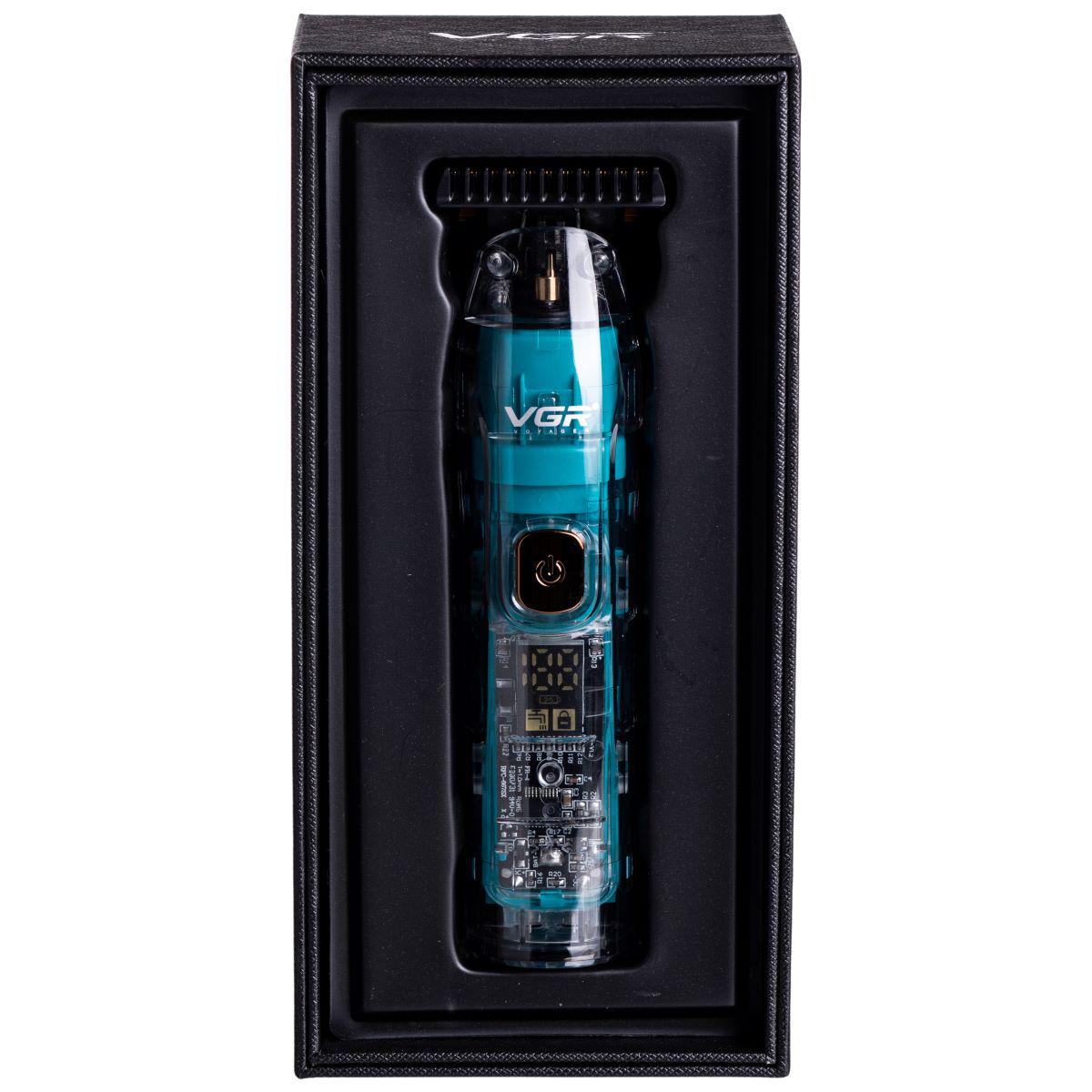 Триммер для стрижки VGR V-961 аккумуляторный с 4 насадками Зеленый (7380) - фото 17 Триммер для стрижки VGR V-961 аккумуляторный с 4 насадками Зеленый (7380) - фото 17