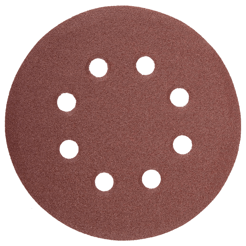 Круг шлифовальный самозацепной NovoAbrasive 225 мм Р40 8 отверстий 5 шт. (437491)