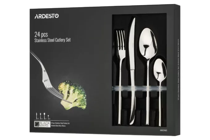 Набор столовых приборов Ardesto Mars AR0723MS Black (2479208170)