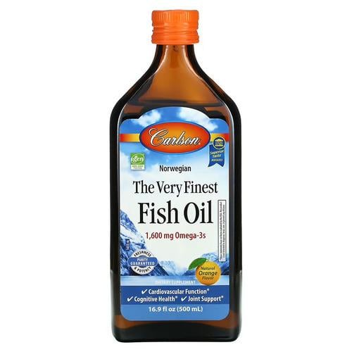 Омега-3 Carlson Norwegian The Very Finest Fish Oil 1,600 мг 500 мл Лимон (CAR-01545)