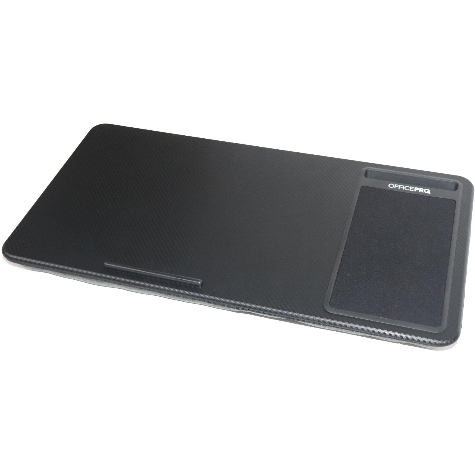 Підставка для ноутбука OfficePro CP615B з подушками/килимком для миші та слотом для телефону Black (26449950)