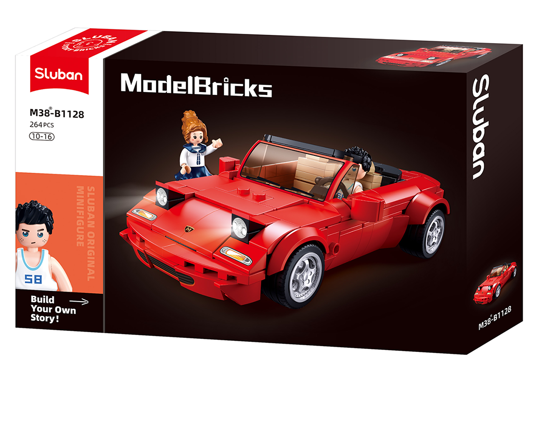 Конструктор Sluban M38-B1128 Model Bricks Спортивный автомобиль MX5 264 дет. (5135)