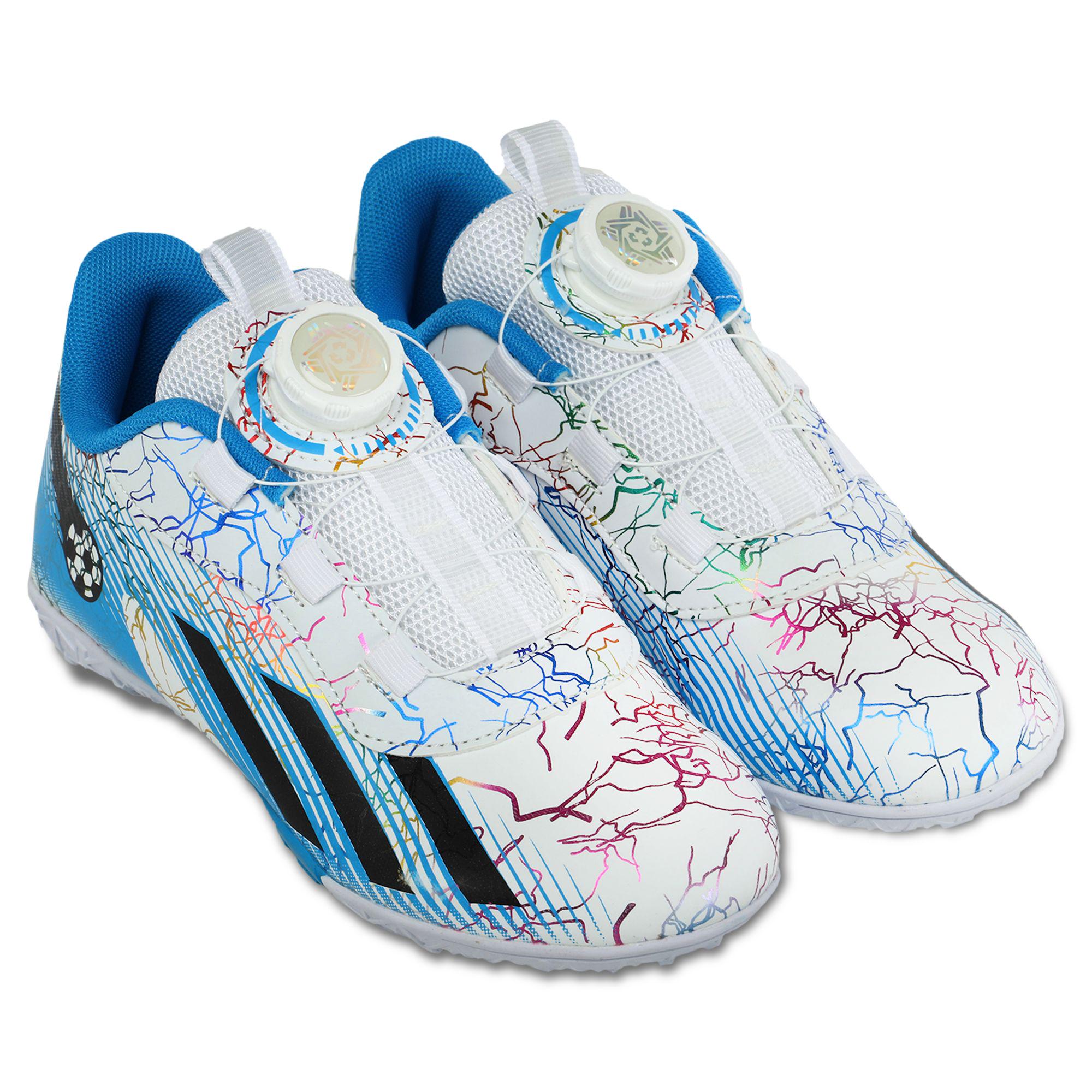 Сороконіжки футбольні дитячі LiJIN 007-32-38-3 р. 36 Блакитний/Білий - фото 3