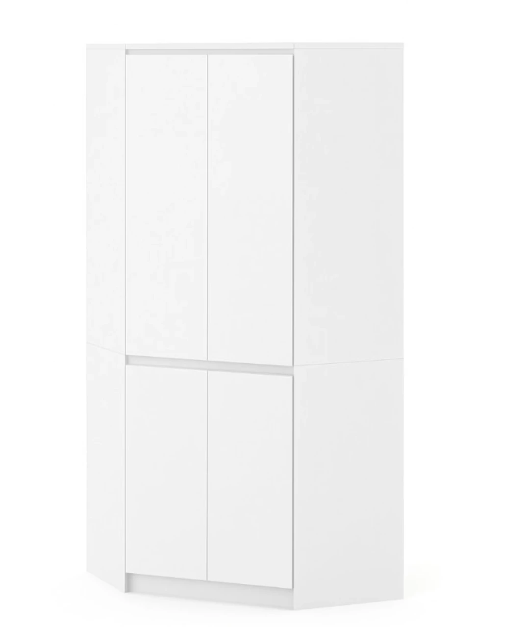 Шафа кутова Мебель-Сервіс Bruklin 4Д 100х100х179,6 см Білий (28548129) Шафа кутова Мебель-Сервіс Bruklin 4Д 100х100х179,6 см Білий (28548129)