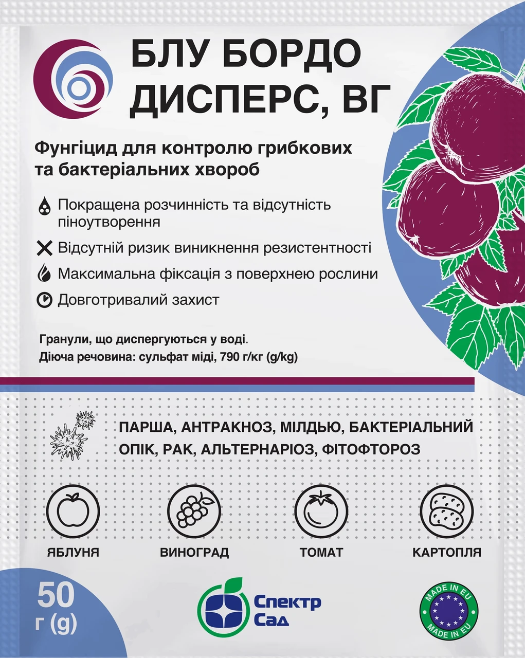 Фунгіцид Блу Бордо Дисперс 50 г (2815649470)
