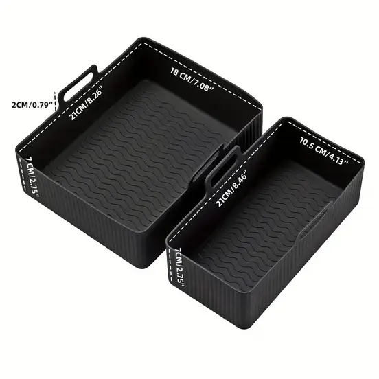 Форми силіконові для фритюрниць 2 шт. Чорний (SAM-101) - фото 4