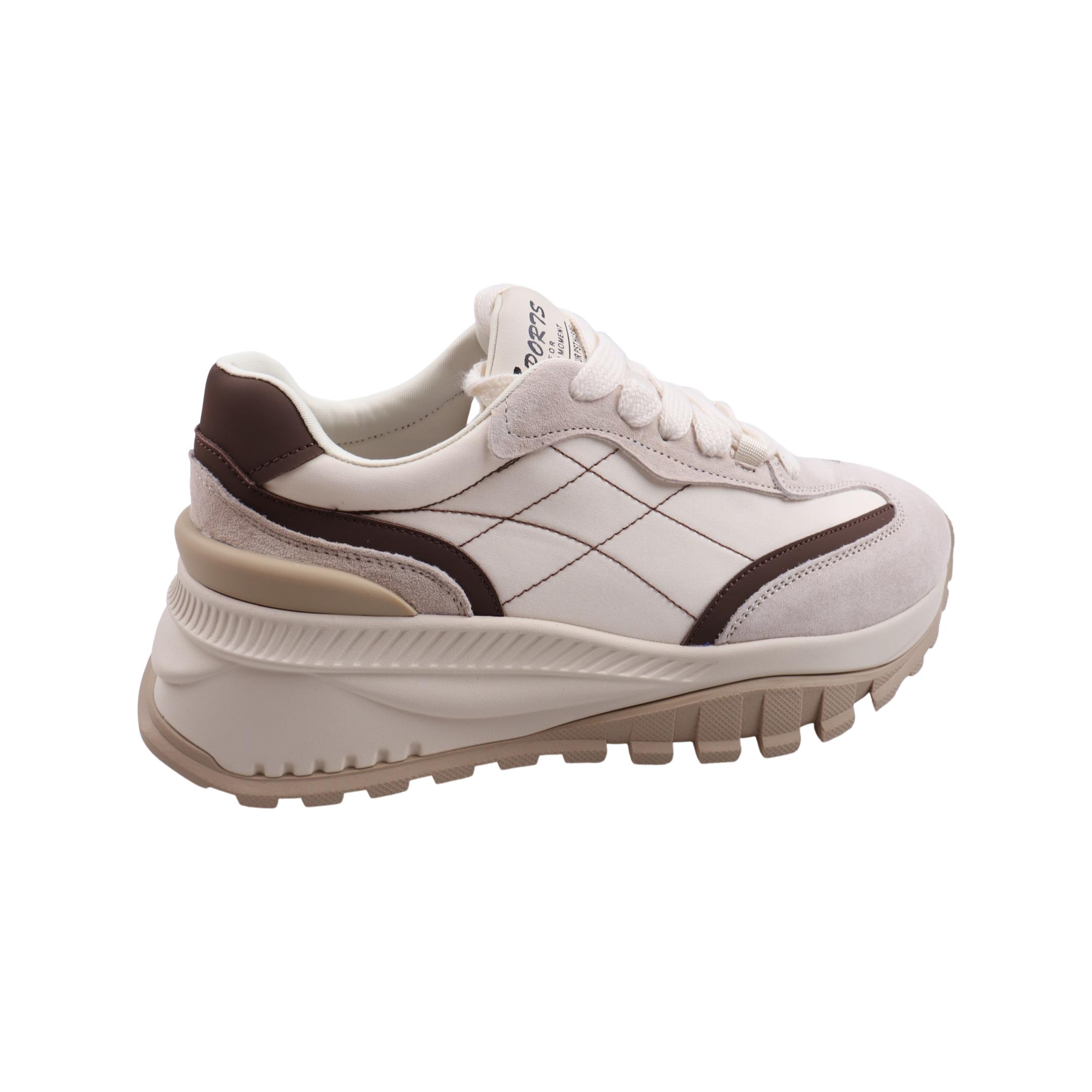 Кросівки жіночі Melanda із замші р. 39 Бежевий (152-23DK) - фото 4