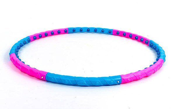 Обруч массажный Dynamic Jiesen Hoop JS-6011 Розово-голубой (33429148) - фото 7