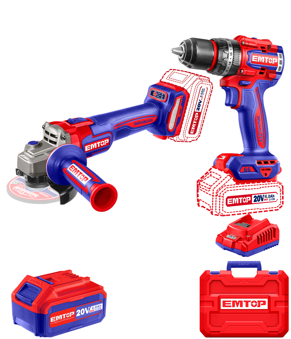 Набір інструментів акумуляторних EMTOP ECKL20273