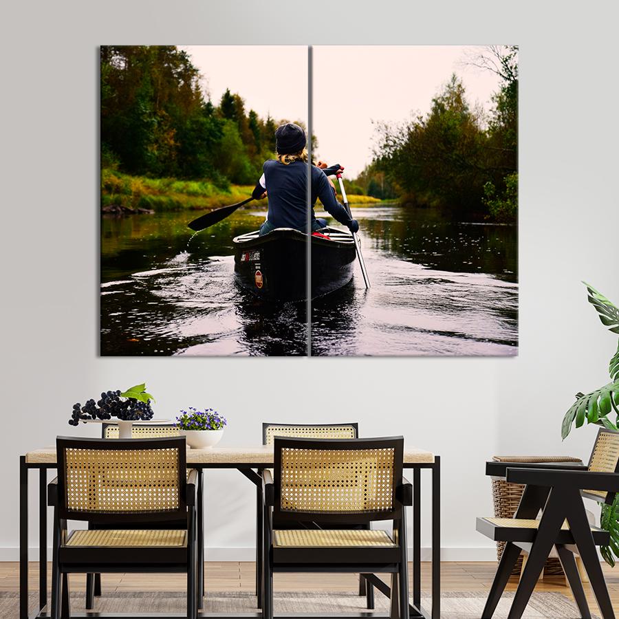 Картина спорт Заплыв на байдарке 111x81 см (A1245-2)