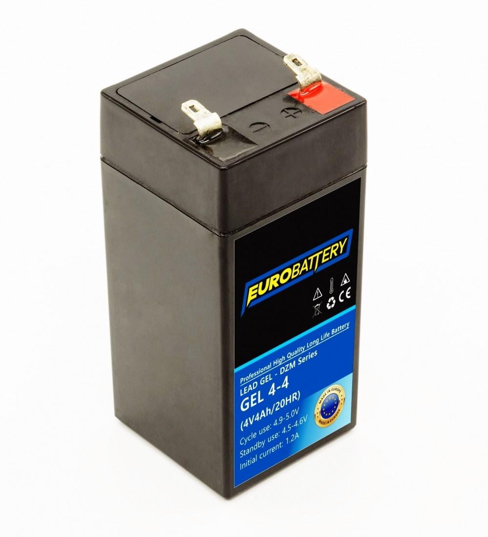 Аккумулятор гелевой для ИБП EuroBattery GEL 4-4 DZM 4в 4,0 Ач (691)