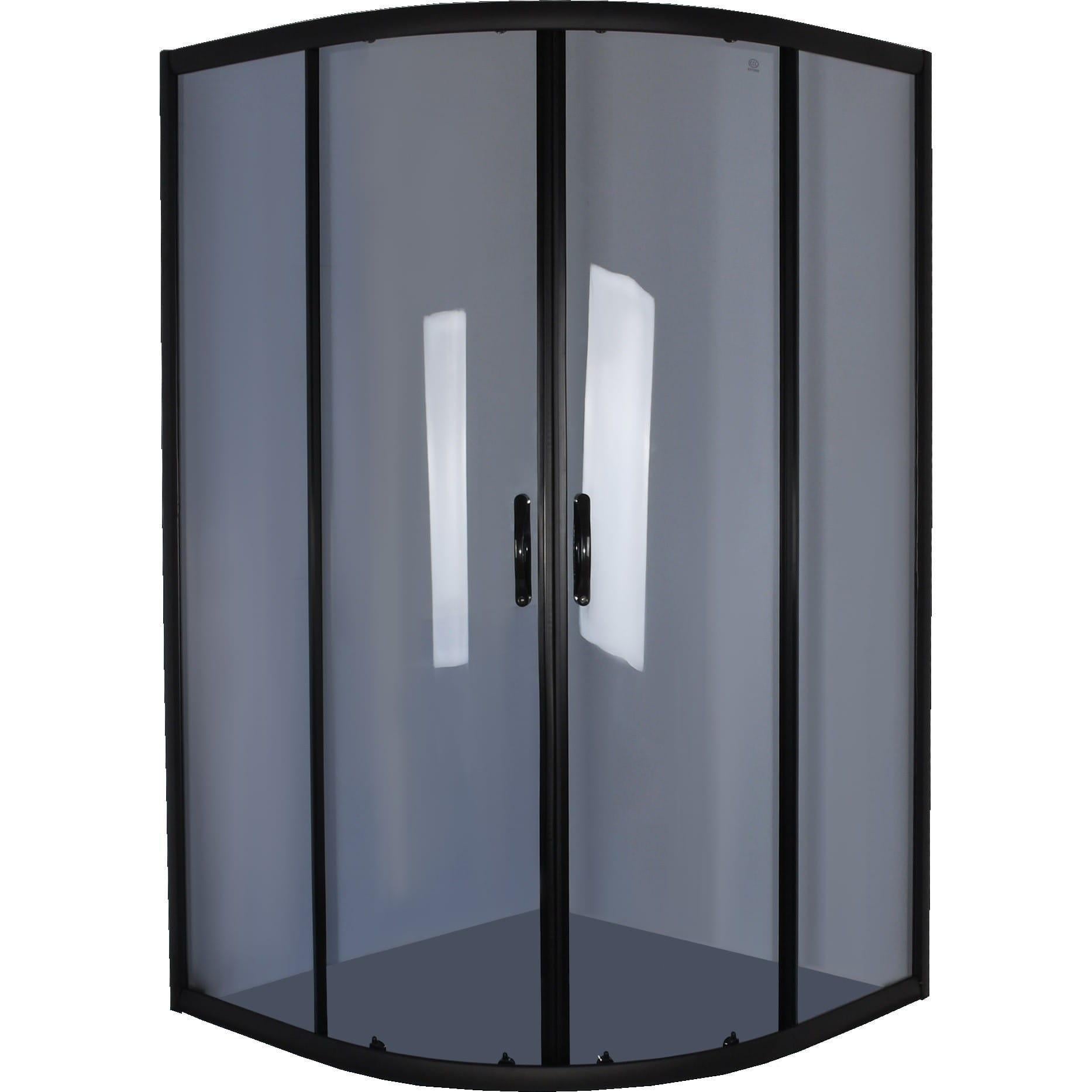 Душова кабіна Bravo WKRA H90GB 160x90x90 см скло 4 мм без піддону Чорний (GSR-000031056)