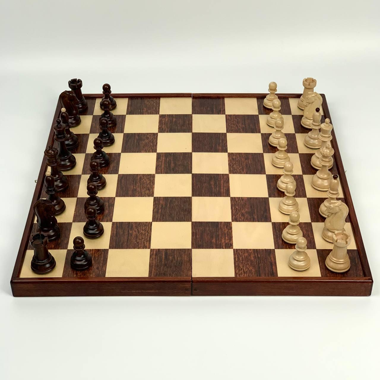 Шахматы турнирные Дубровник деревянный с утяжелителем 50х25 см (197000)