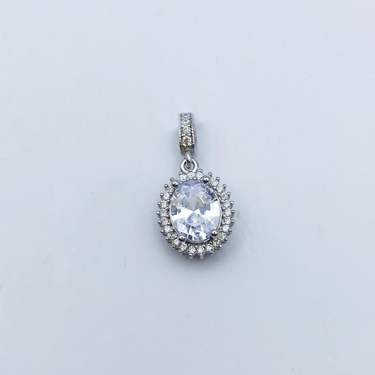 Серебряный кулон с кубическим цирконием 2,2 г (2182405154)