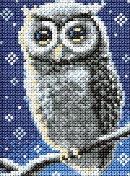 Алмазна мозаїка без підрамника Ideyka Лісова совушка 15х20 см (Id-AMM1072)