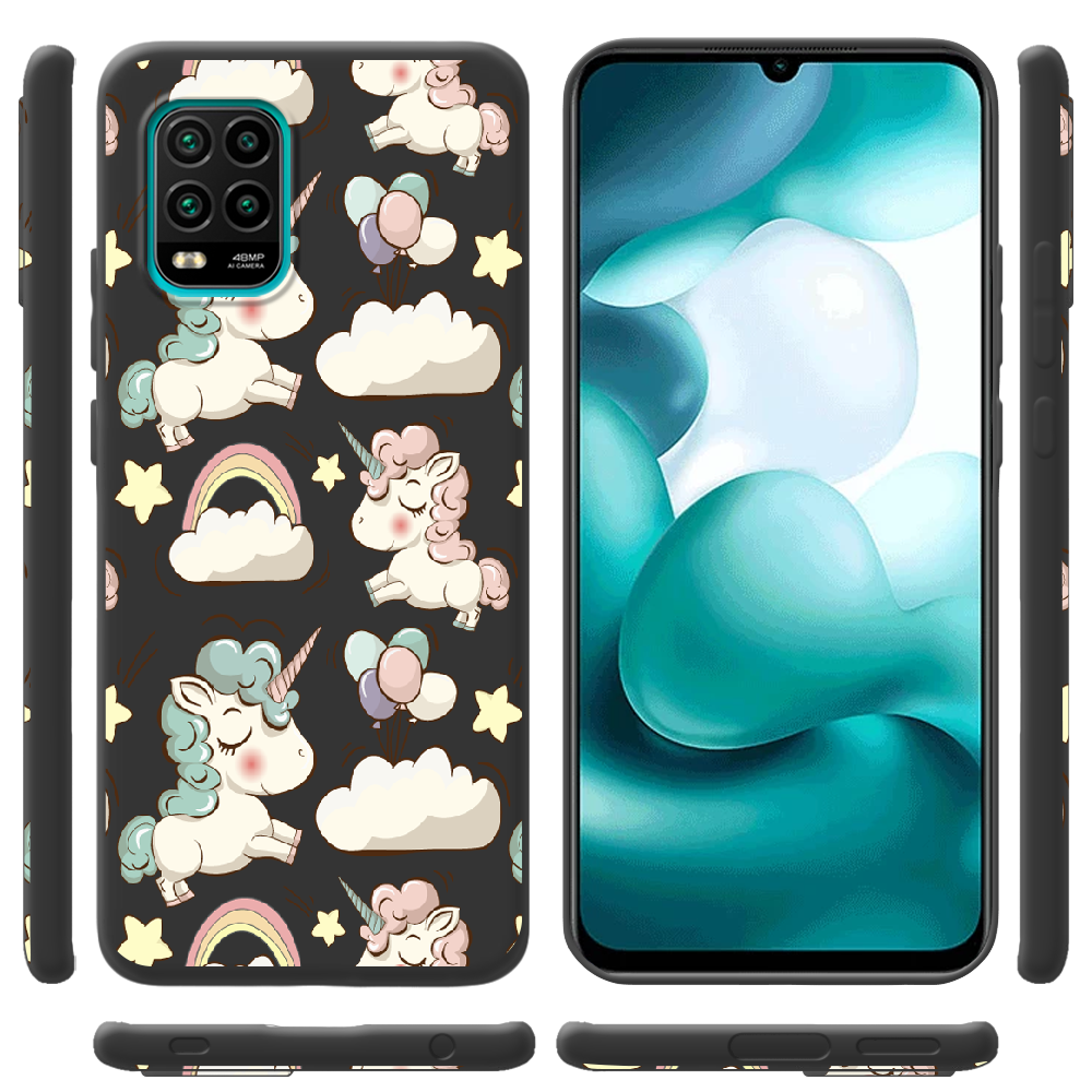 Чехол с рисунком Boxface Xiaomi Mi 10 Lite Unicorns Черный силикон (39438-cc2-41940) - фото 2 Чехол с рисунком Boxface Xiaomi Mi 10 Lite Unicorns Черный силикон (39438-cc2-41940) - фото 2