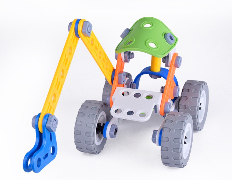 Развивающий болтовой STEM конструктор Build&Play Экскаватор 74 детали - фото 3 Развивающий болтовой STEM конструктор Build&Play Экскаватор 74 детали - фото 3