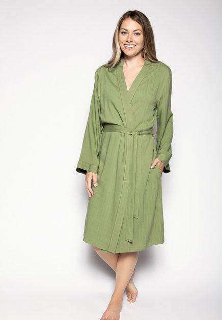 Халат женский средней длины CYBERJAMMIES Natalie 4808 16 XL Хаки (9486)