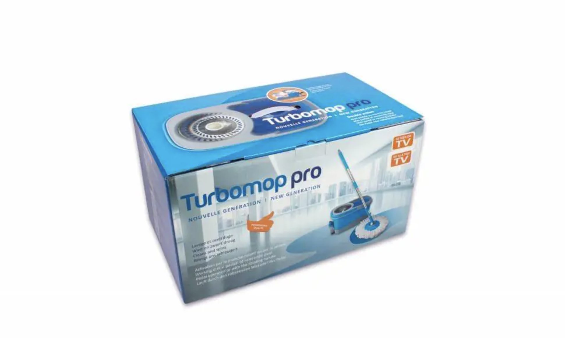 Комплект швабра и ведро Turbo Mop Pro Easy Wring с системой двойной центрифуги полоскания и отжима - фото 4