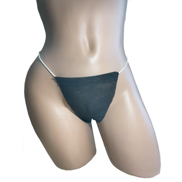 Трусики-стринги одноразовые Monaco Style S/M 50 шт. Черный (88884) - фото 3