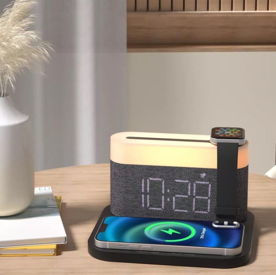 Лампа с беспроводной зарядкой Proove с часами и будильником - фото 6 Лампа с беспроводной зарядкой Proove с часами и будильником - фото 6