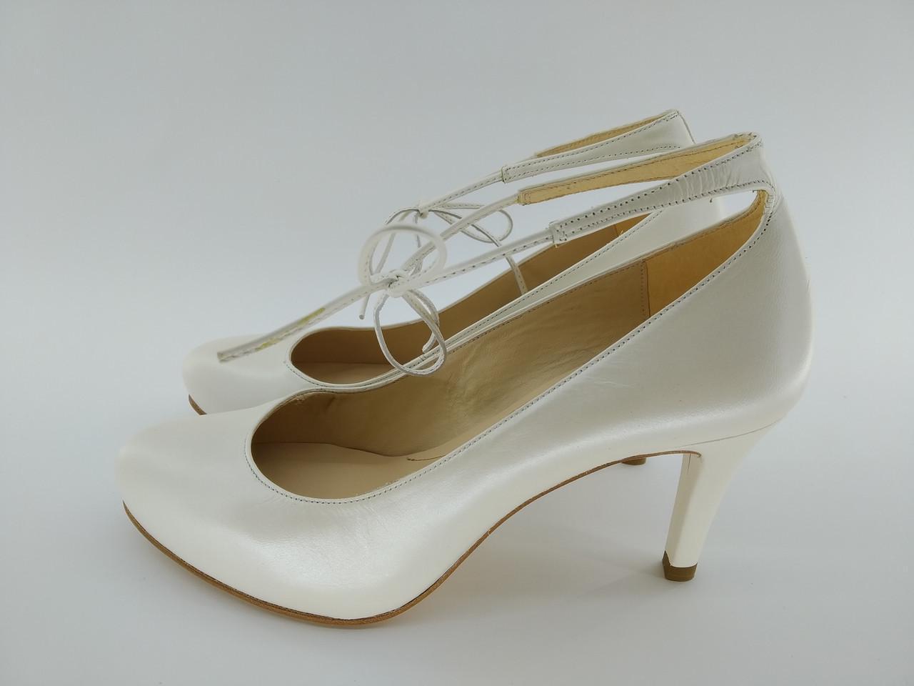 Туфлі жіночі шкіряні Unisa nao bone 093 р. 37,5 24,5 см Білий - фото 4 Туфлі жіночі шкіряні Unisa nao bone 093 р. 37,5 24,5 см Білий - фото 4