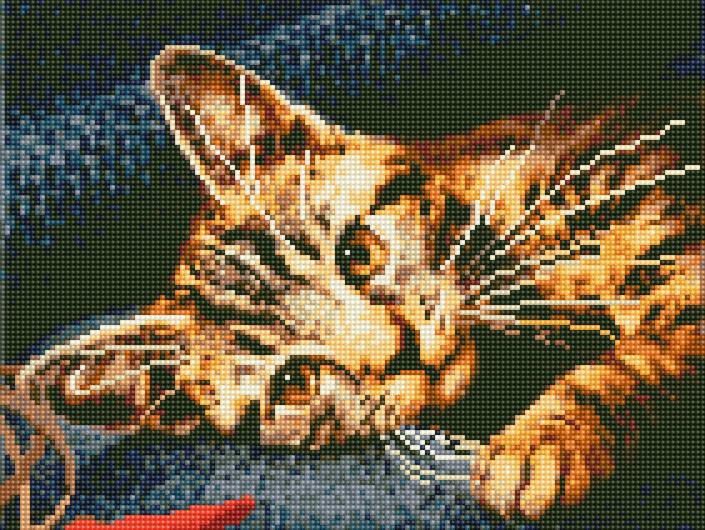 Алмазная мозаика Rainbow Art Бенгальский кот 30x40 см (EJ1222)