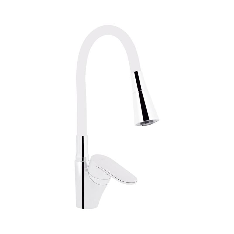 Смеситель для кухни Lidz Tani 007F3 K40 LDTAN007F3WCR40423 гибким изливом Chrome/White (36718315) Смеситель для кухни Lidz Tani 007F3 K40 LDTAN007F3WCR40423 гибким изливом Chrome/White (36718315)
