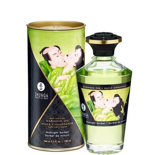 Масло разогревающее Shunga APHRODISIAC WARMING OIL Midnight Sorbet 100 мл (SO2502)