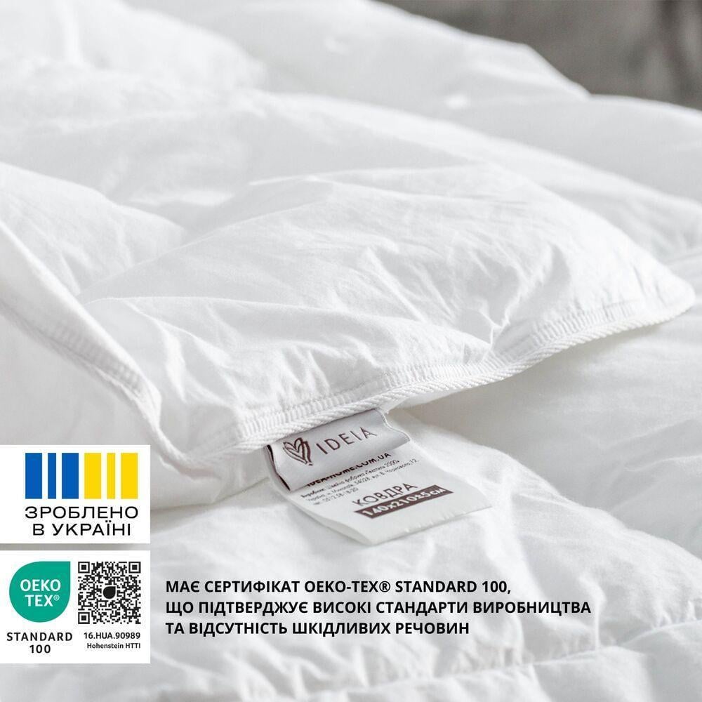 Одеяло зимнее IDEIA искусственный пух полуторное 140х210 см Белый (8-32470) - фото 4 Одеяло зимнее IDEIA искусственный пух полуторное 140х210 см Белый (8-32470) - фото 4