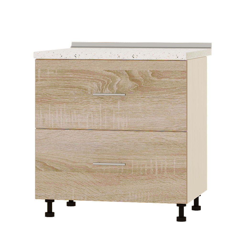 Шкаф нижний Эверест Оптима модуль Низ Н86-800 80х47х85 см Дуб Сонома/Дуб Молочный (04219)