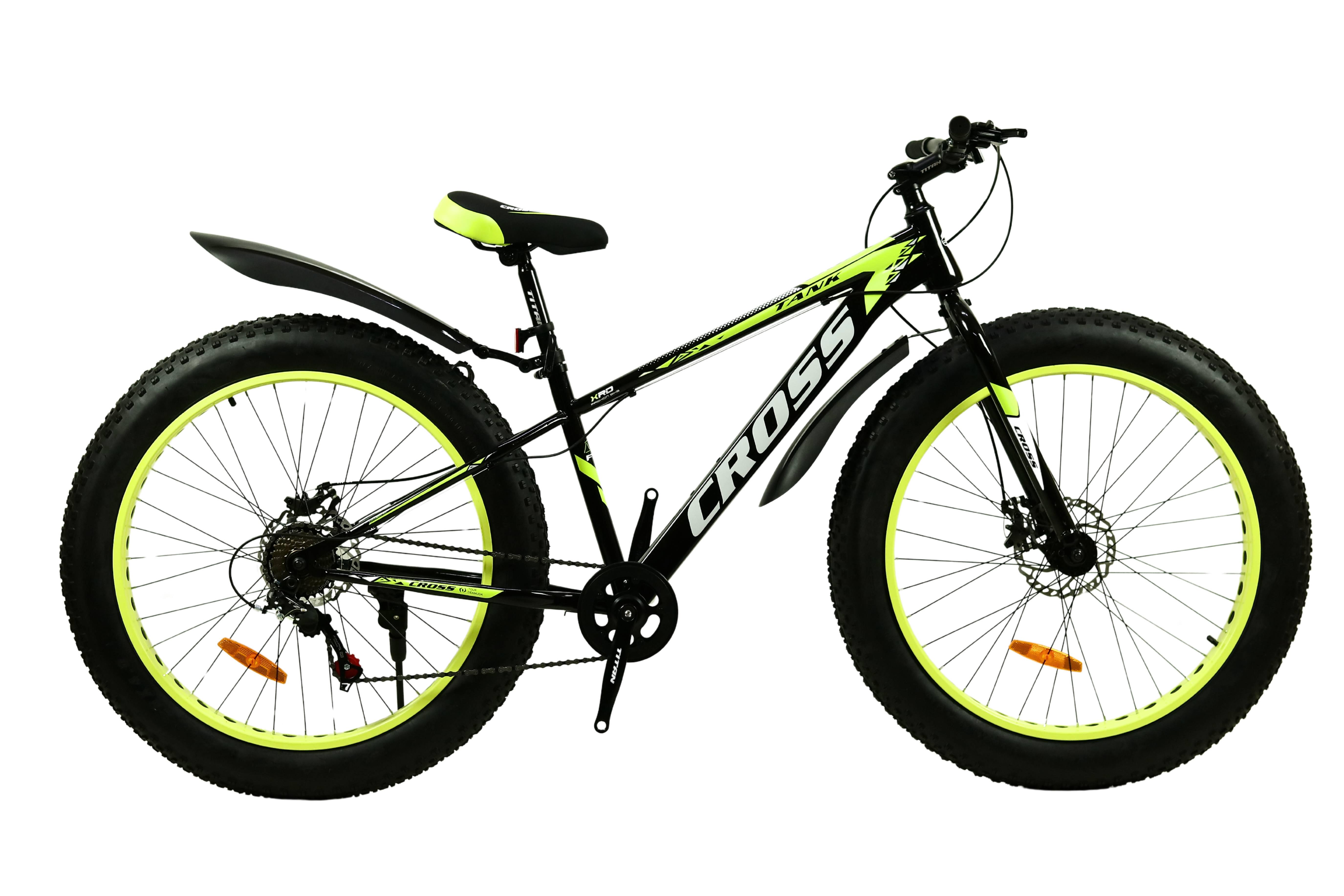 Велосипед Cross Tank 26" 15" Черно-желтый