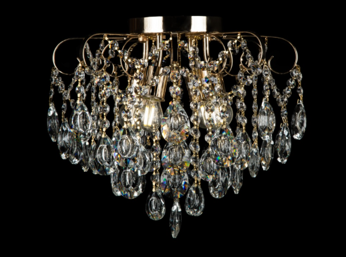 Хрустальная люстра L7540/4 FG Белый/Золото (AN000234) Хрустальная люстра L7540/4 FG Белый/Золото (AN000234)