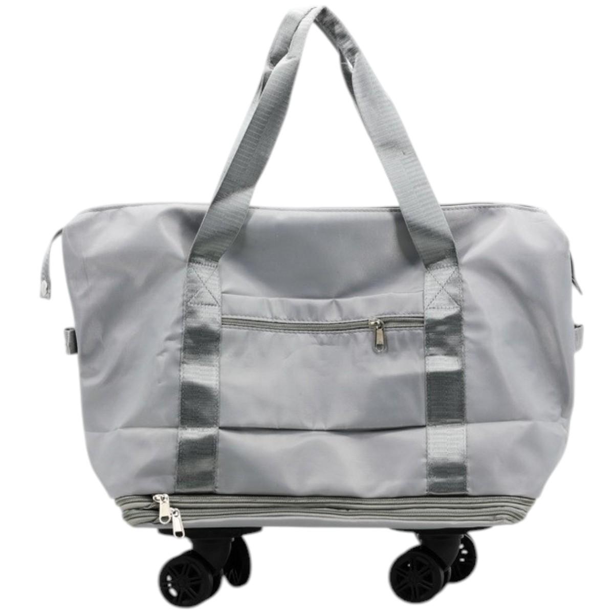 Сумка дорожня на колесах Hong Fu з розширенням Сірий (2950 TB) - фото 6 Сумка дорожня на колесах Hong Fu з розширенням Сірий (2950 TB) - фото 6