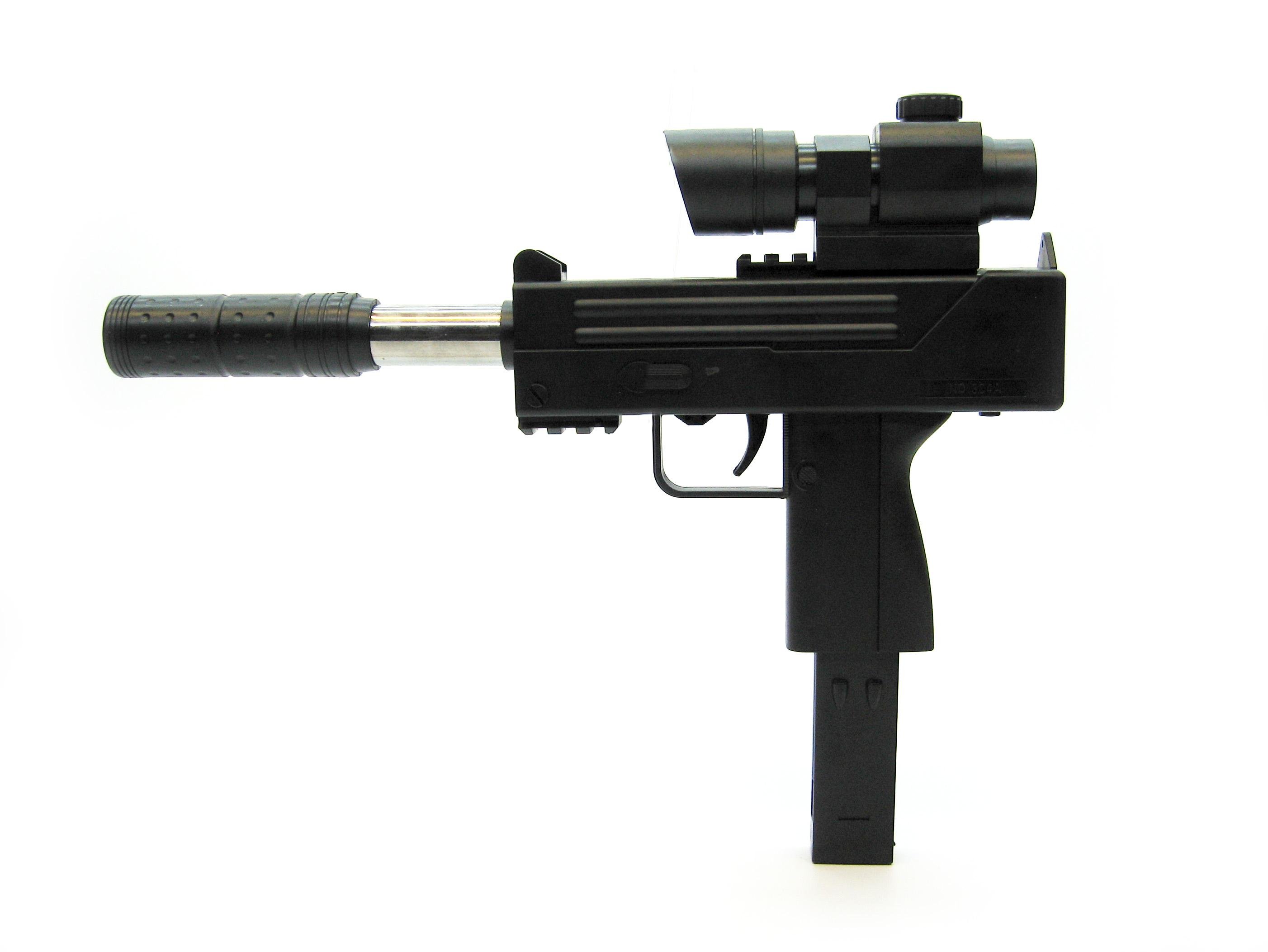 Игрушечный пистолет 304A на пульках 6 мм с лазерным прицелом (304 A)